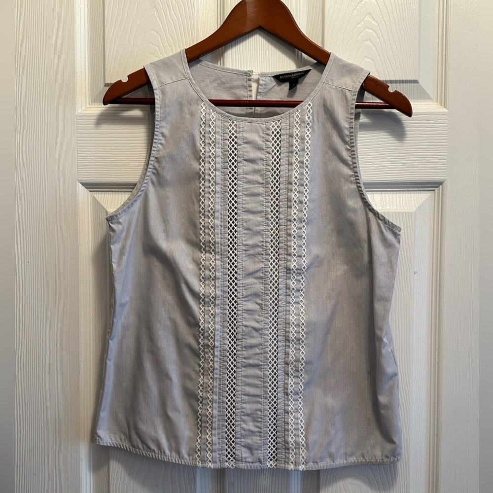 Banana Republic Striped Sleeveless Top
